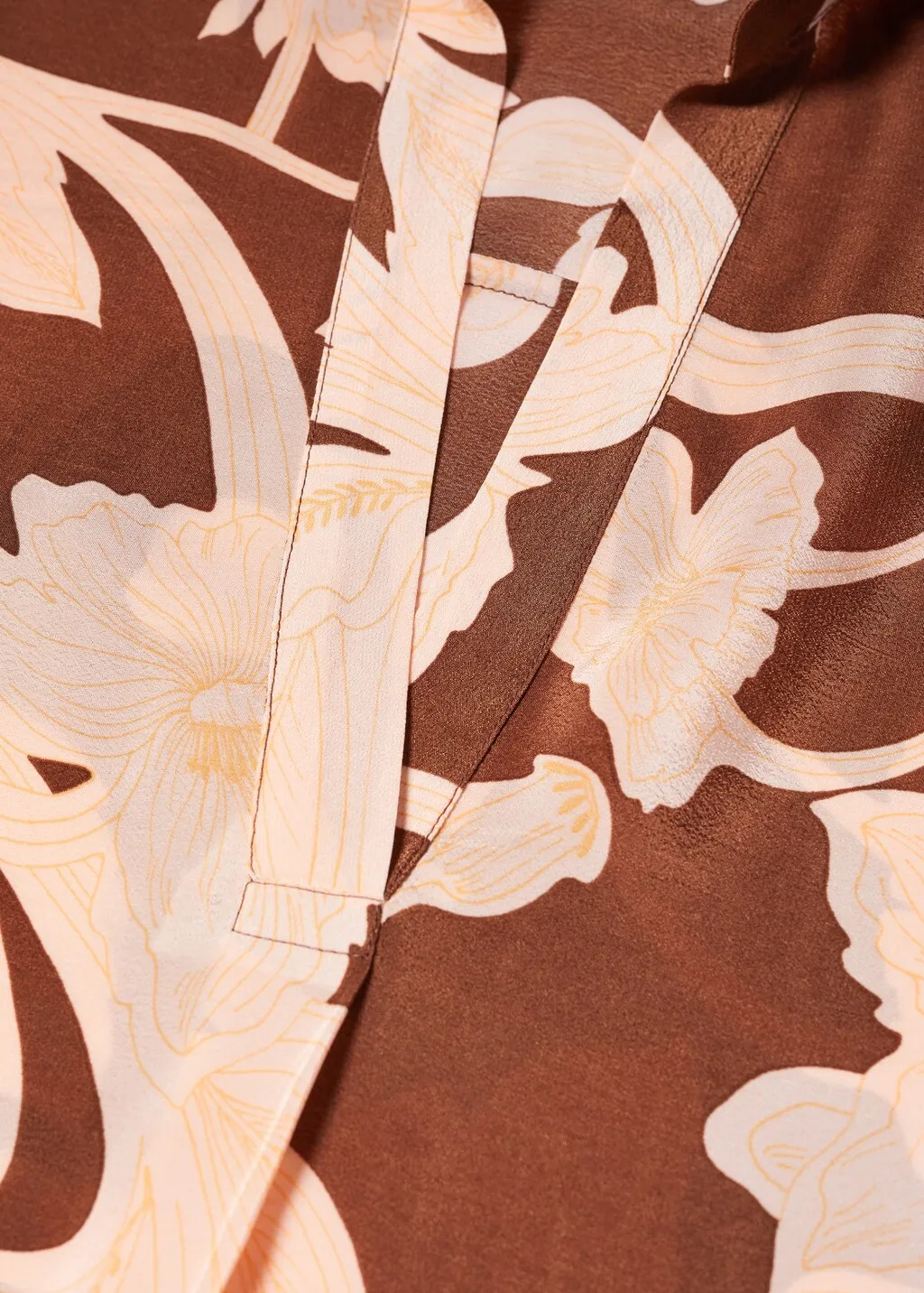 Blusa satinata stampata