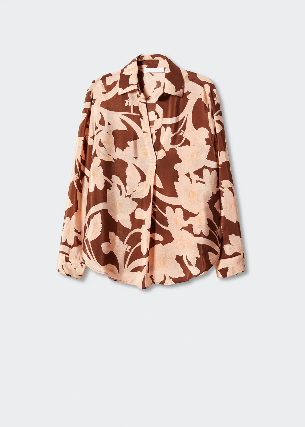 Blusa satinata stampata