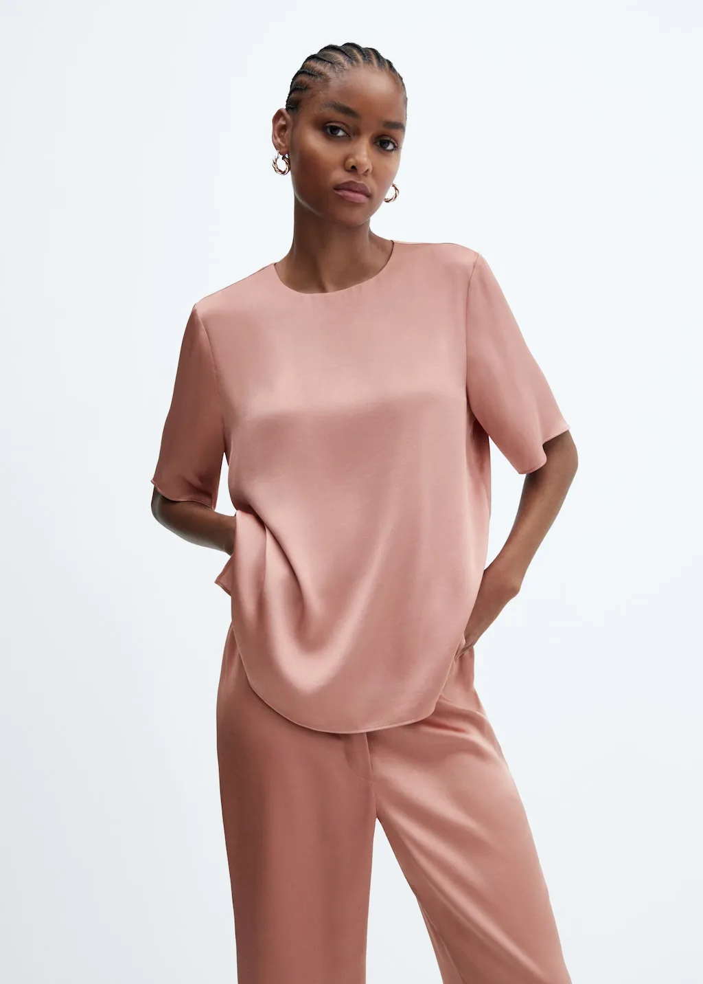 Blusa satinata