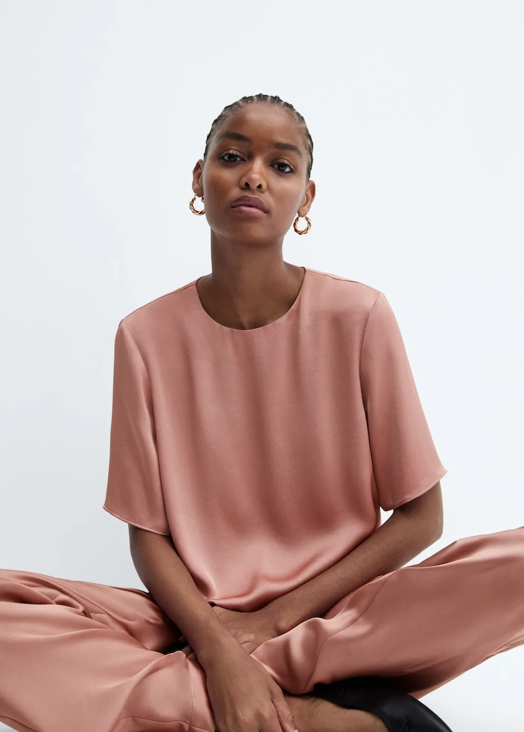 Blusa satinata