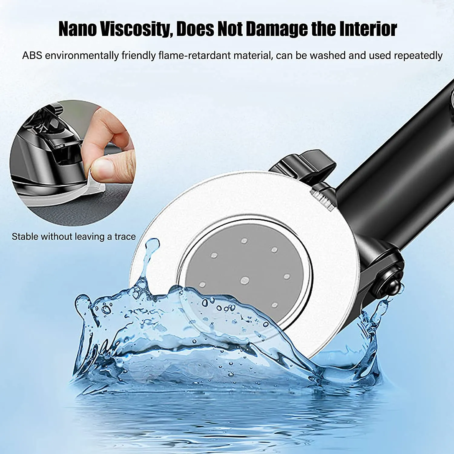 Bnimtm Supporto Cellulare Auto, Supporto Smartphone Auto 360° di Rotazione con Regolabile Clip e Braccio Estensibile e Potente V