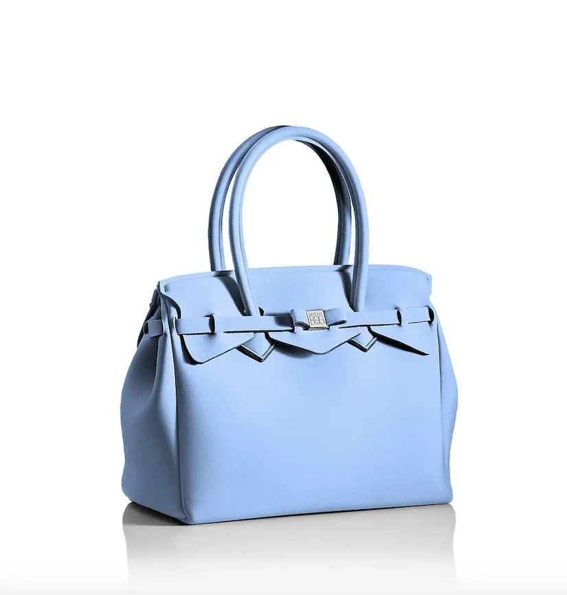 Borsa Save My Bag Miss Plus T120N – Celeste Chiusura a zip