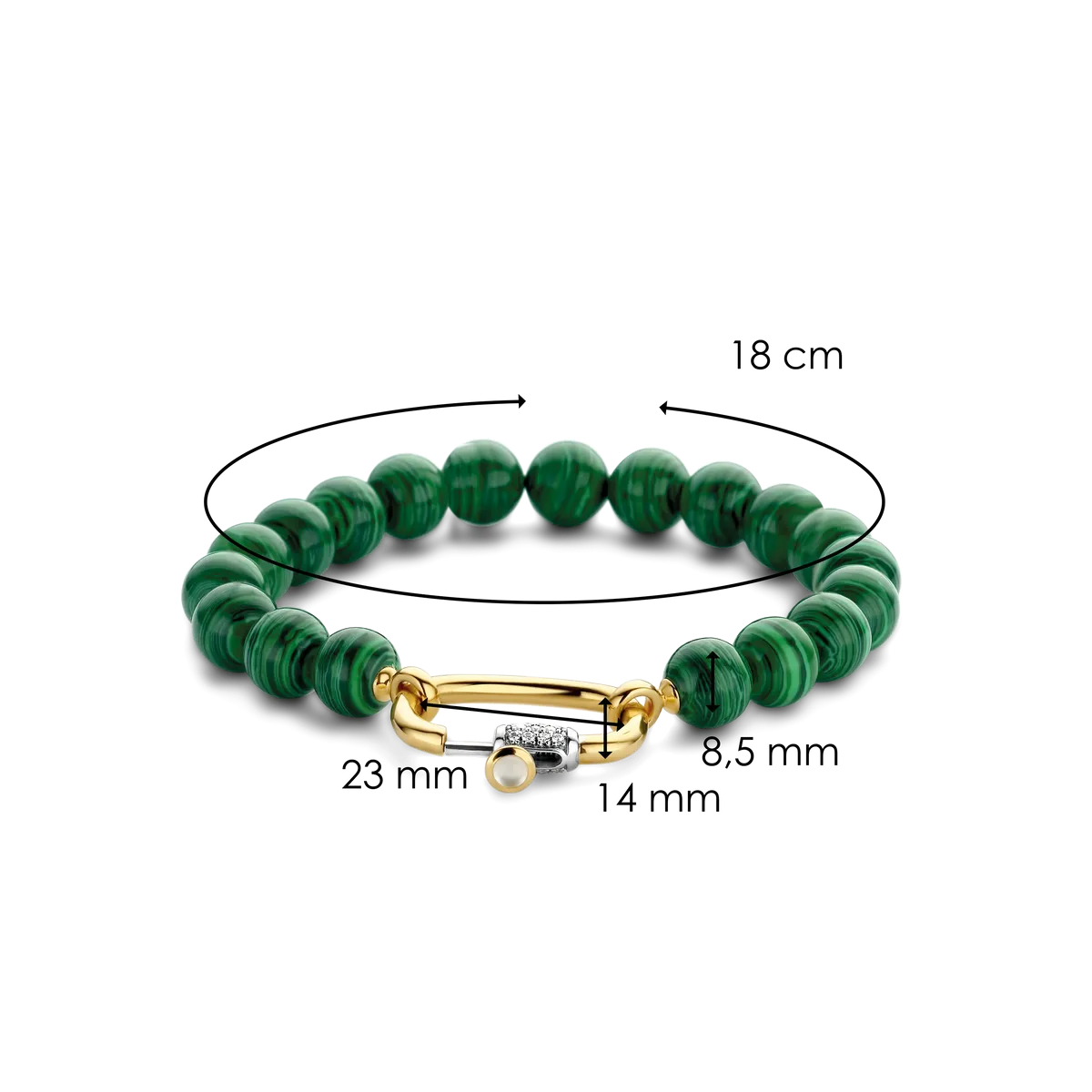 Bracciale Ti Sento Perle Verde Malachite 2961MA