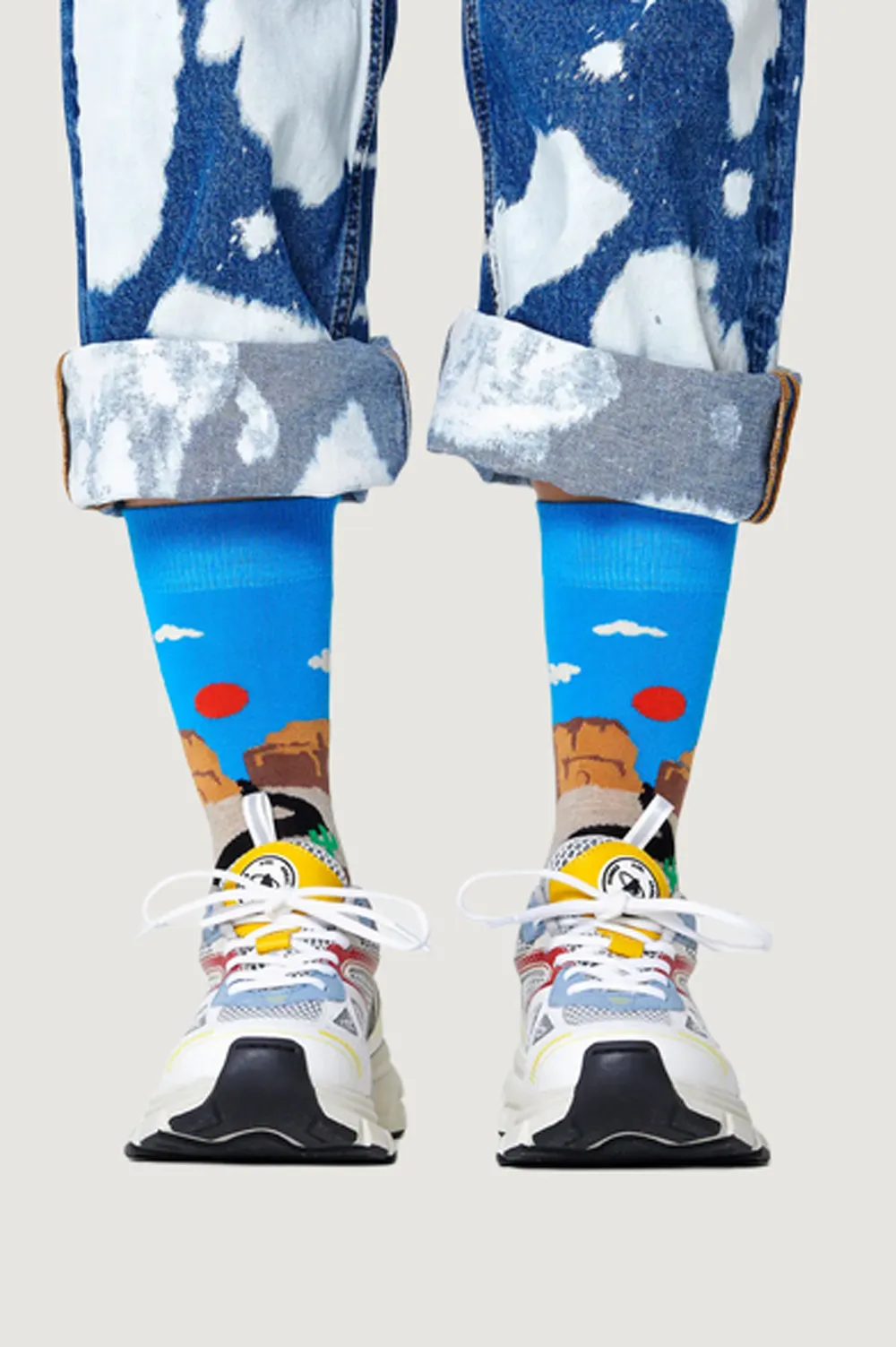 Calzini Happy Socks ROADTRIP SOCK Celeste