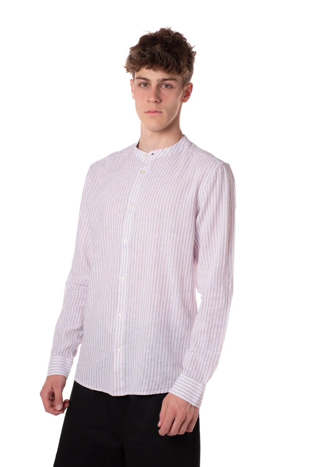 camicia coreana millerighe uomo multi