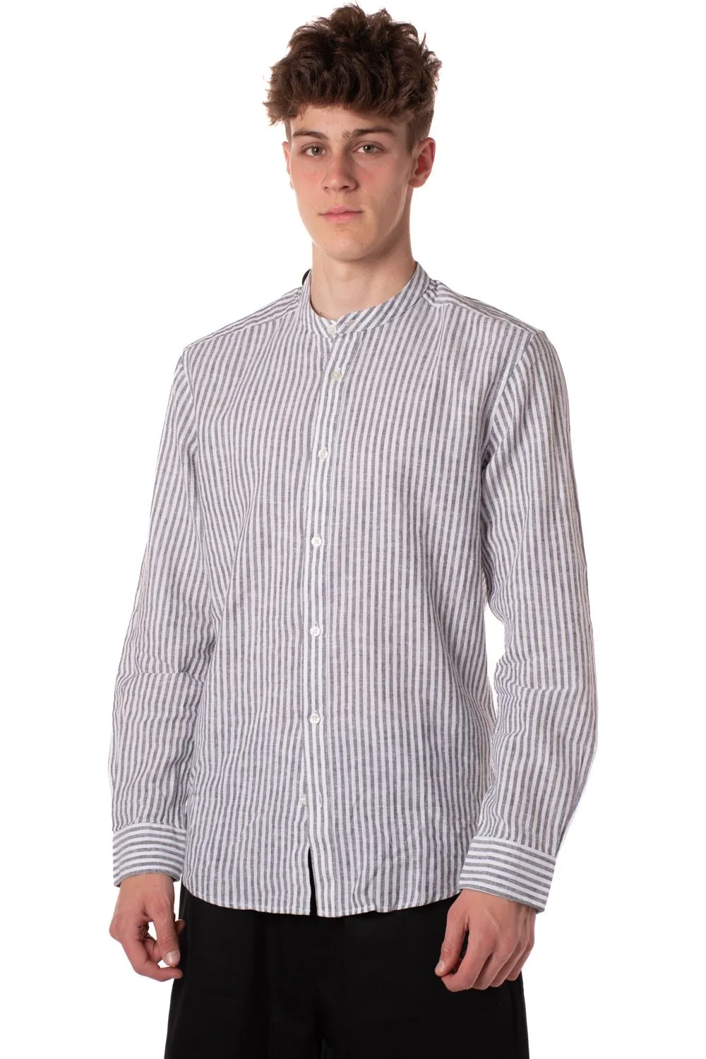 camicia coreana millerighe uomo multi
