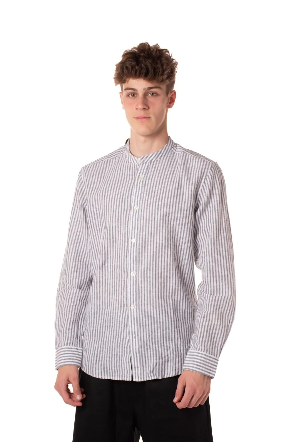 camicia coreana millerighe uomo multi