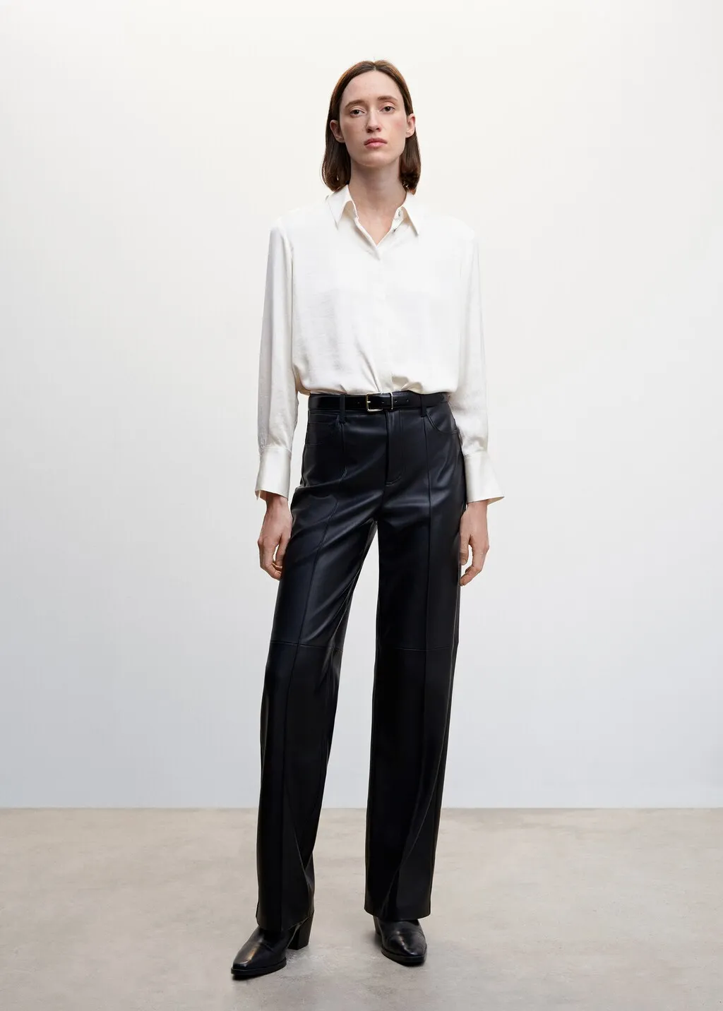 Camicia fluida satinata