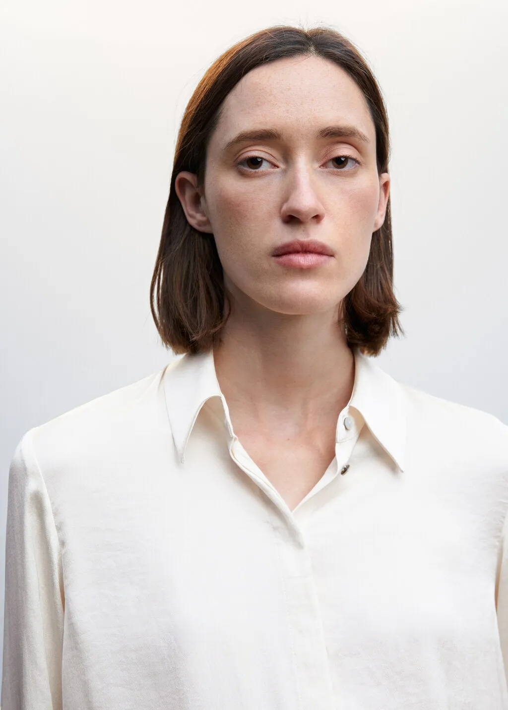 Camicia fluida satinata
