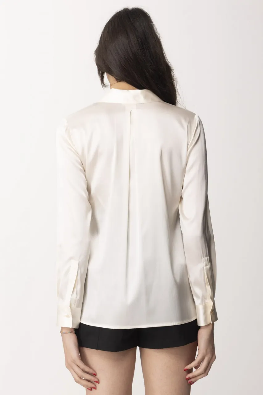 Camicia in raso Burro