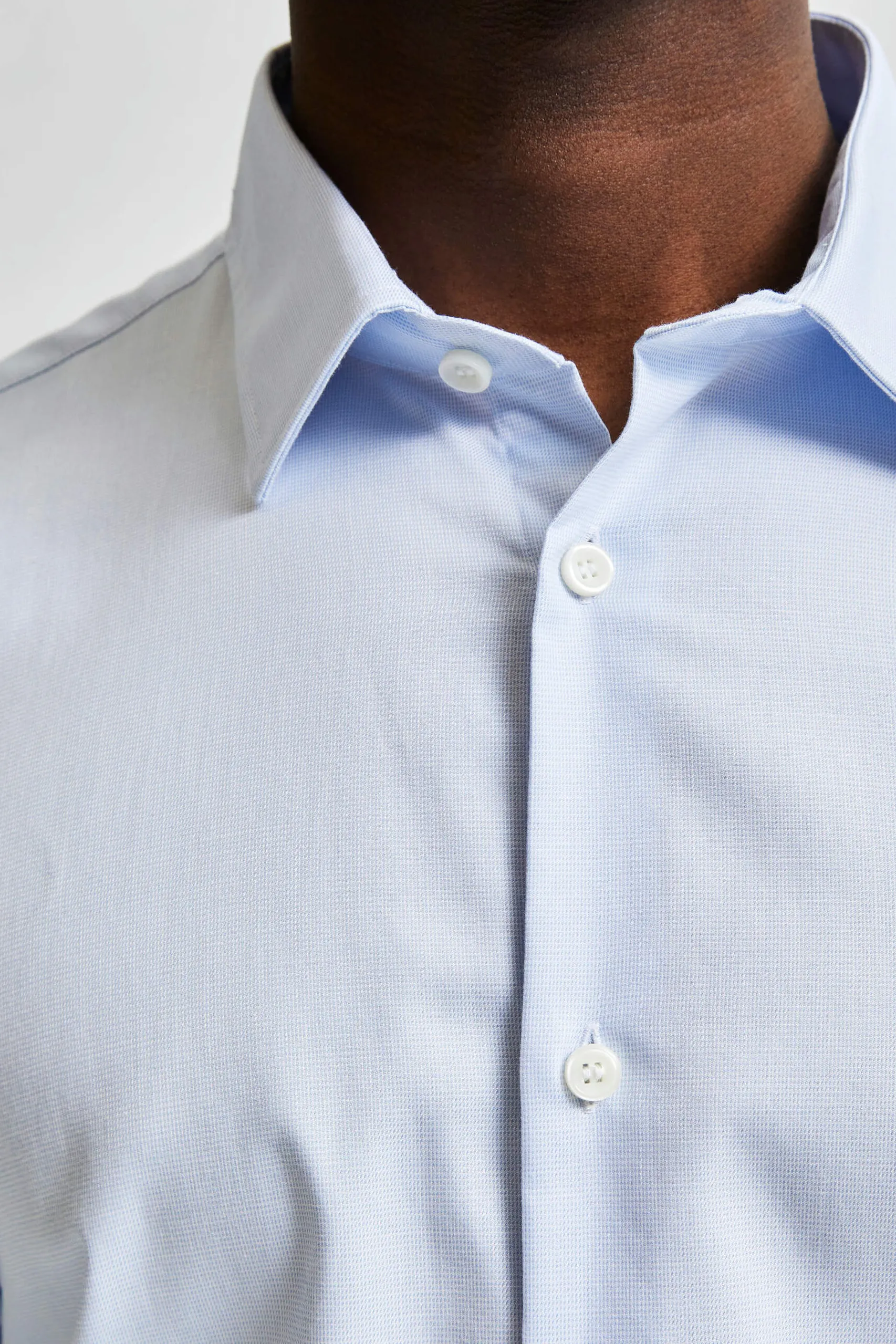 Camicia manica lunga Selected SLHREGETHAN SHIRT LS CLASSIC B NOOS Celeste