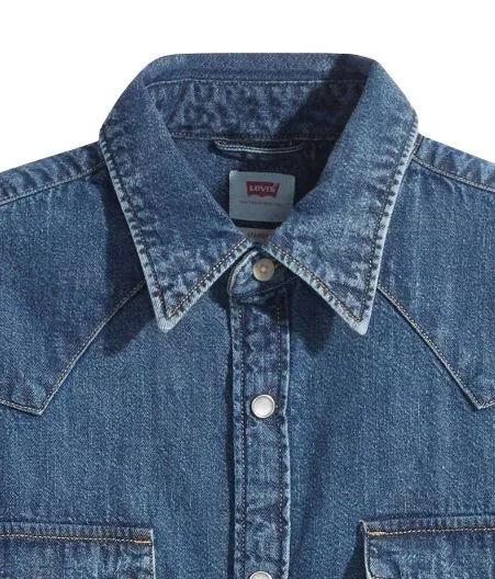 Camicia Western Barstow Uomo blu