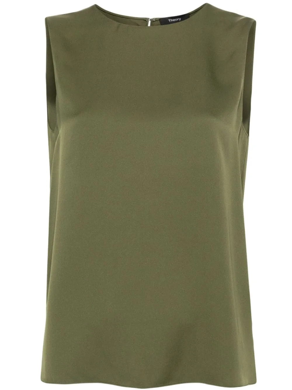 Canotta satinata in verde - donna