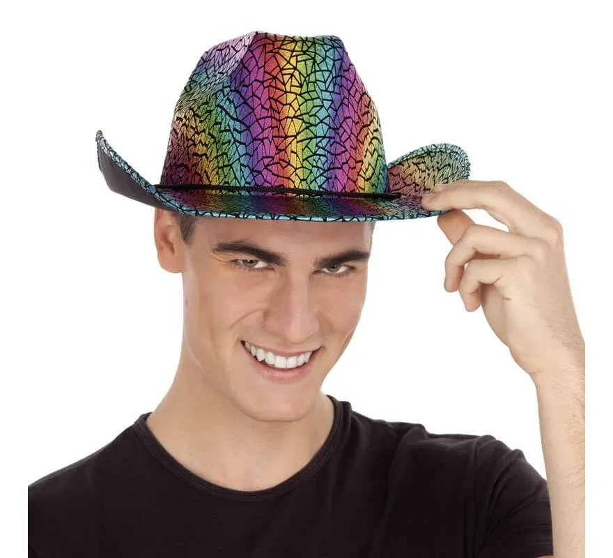 Cappello Cowboy animal print Arcobaleno