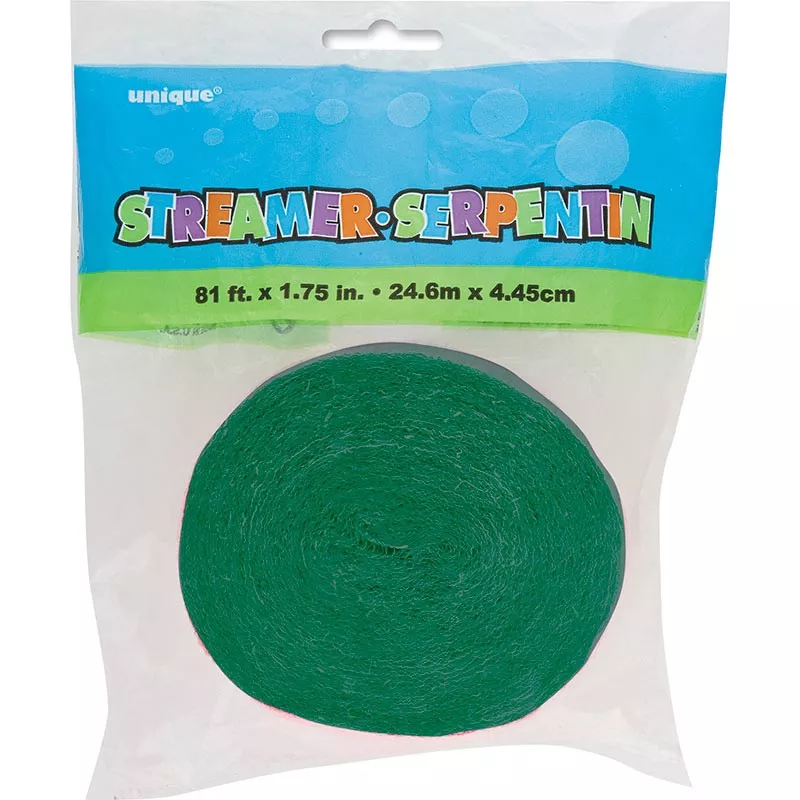 Carta crespa verde scuro 24,6m