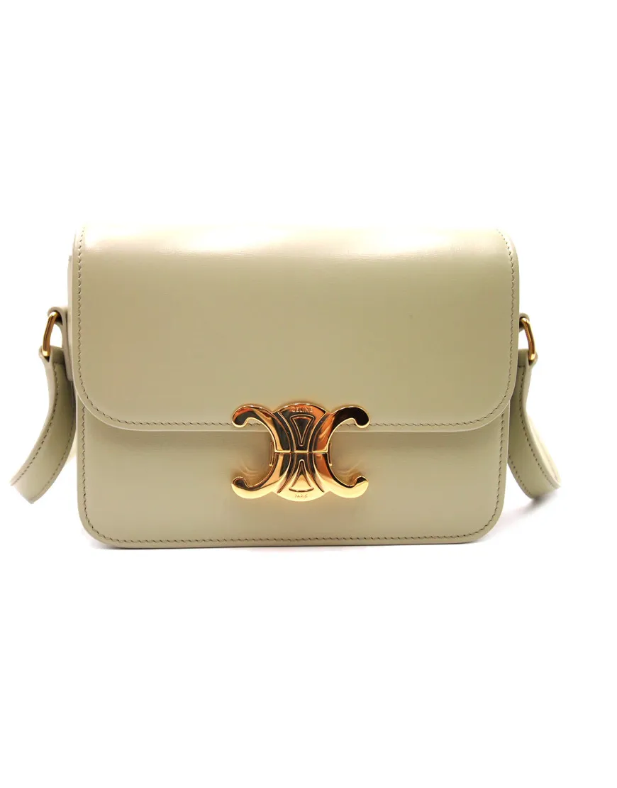Celine Triomphe Pelle Teen Verde