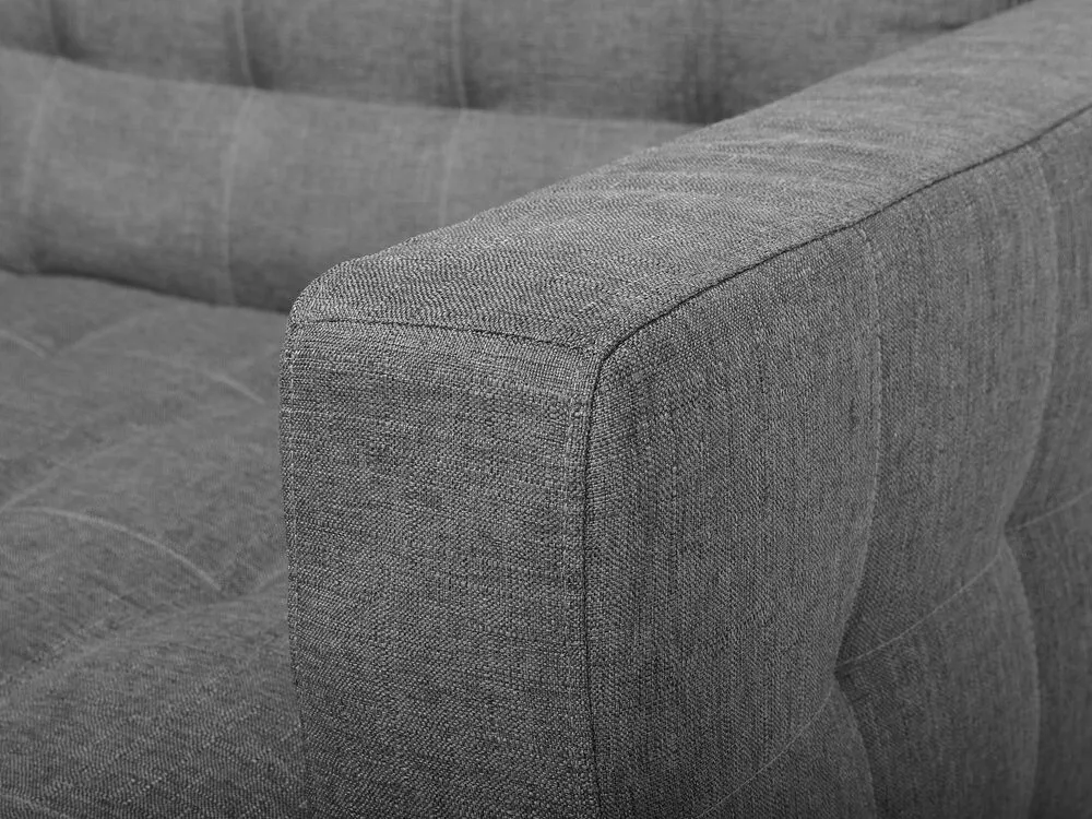 Chaise longue in tessuto grigio chiaro ABERDEEN