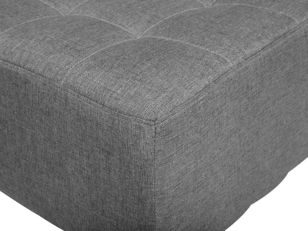 Chaise longue in tessuto grigio chiaro ABERDEEN