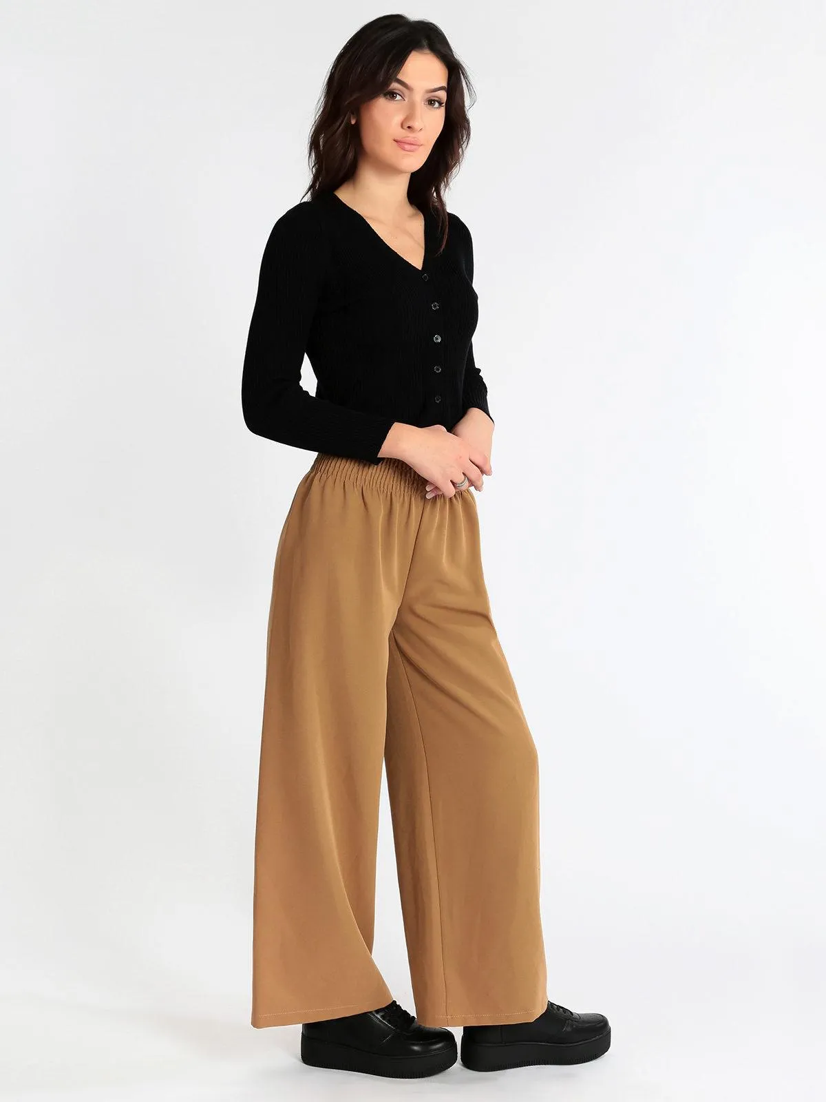 Chiaretta Pantalon palazzo taille haute