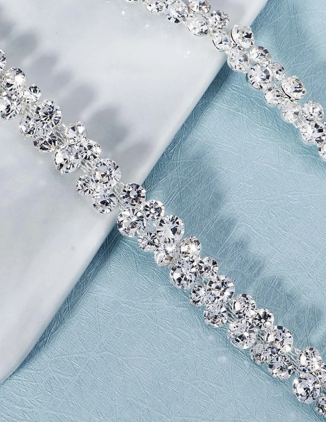 Cintura gioiello argento sottile per sposa e cerimonia