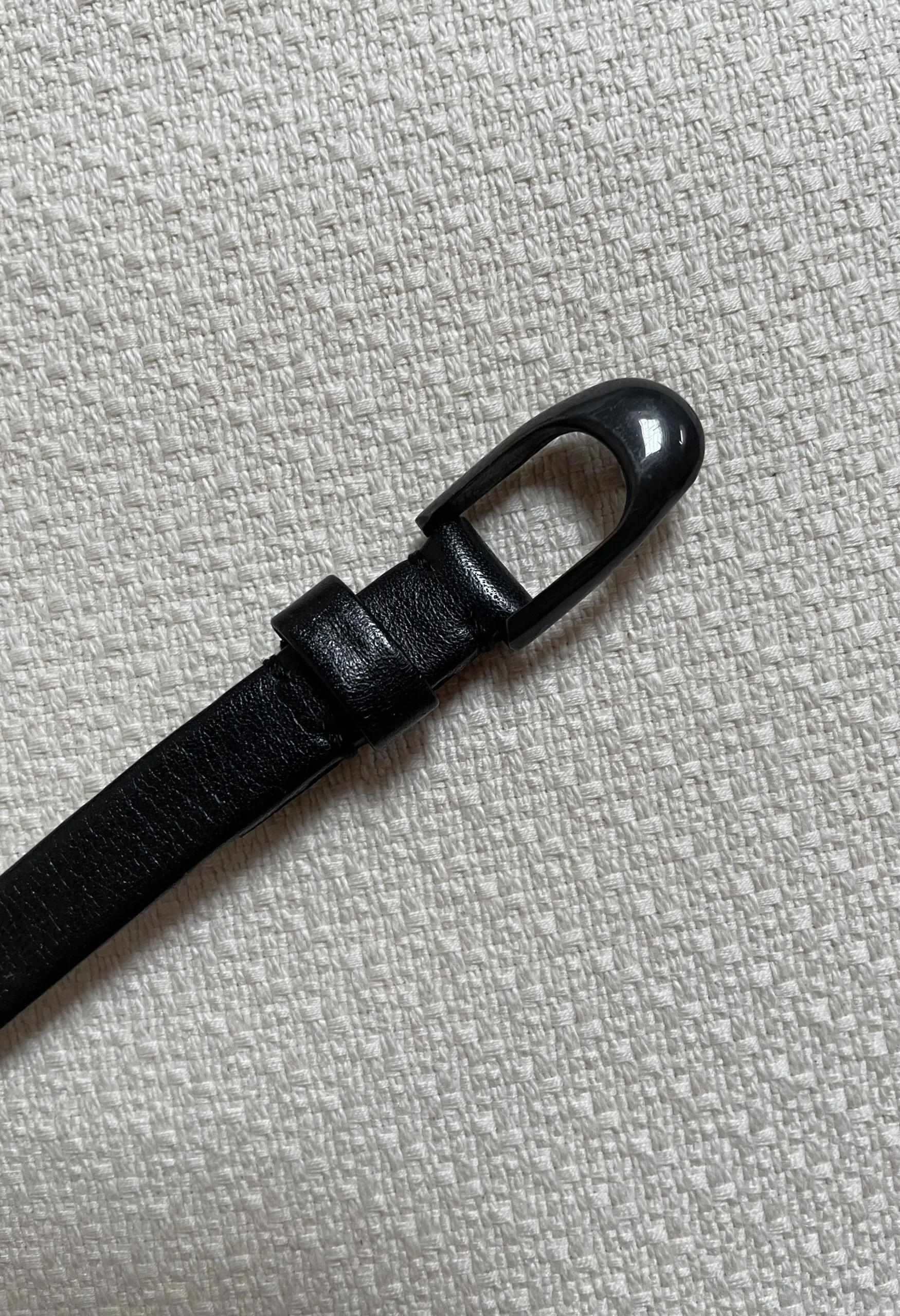 Cintura sottile nera vintage anni ’60