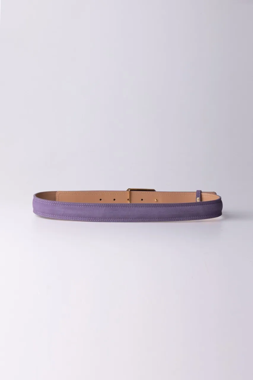 Cintura sottile scamosciata CANDY VIOLET