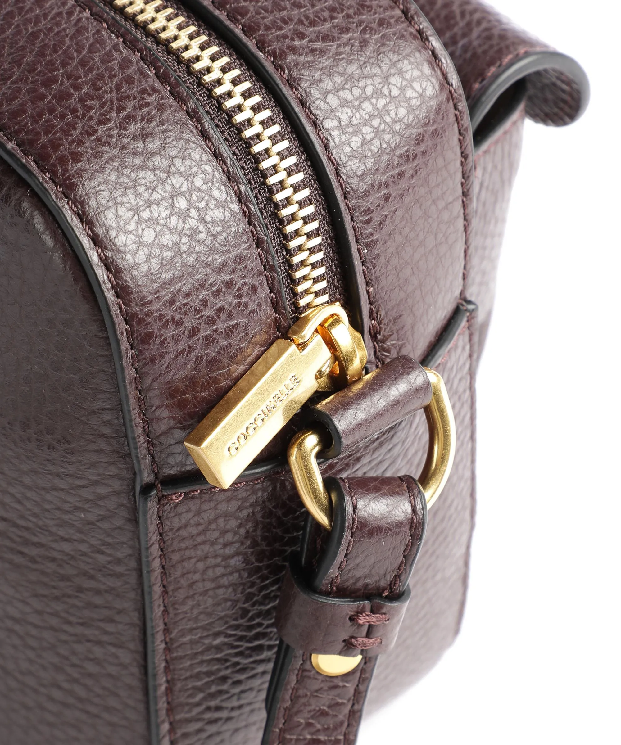  Coccinelle Beat Soft Borsa a tracolla pelle di vacchetta grana mogano  