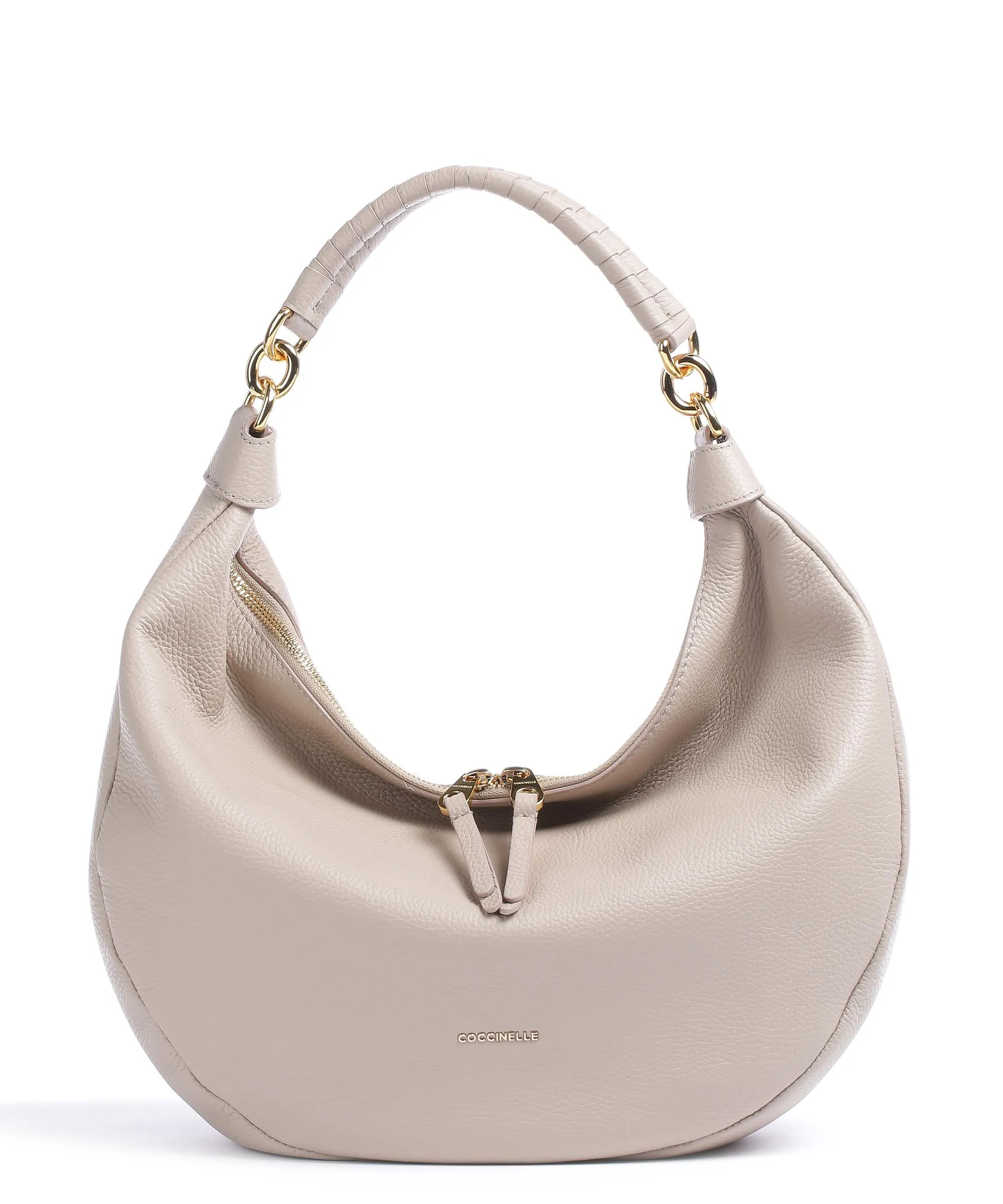  Coccinelle Maelody Borsa hobo pelle granulata powder  
