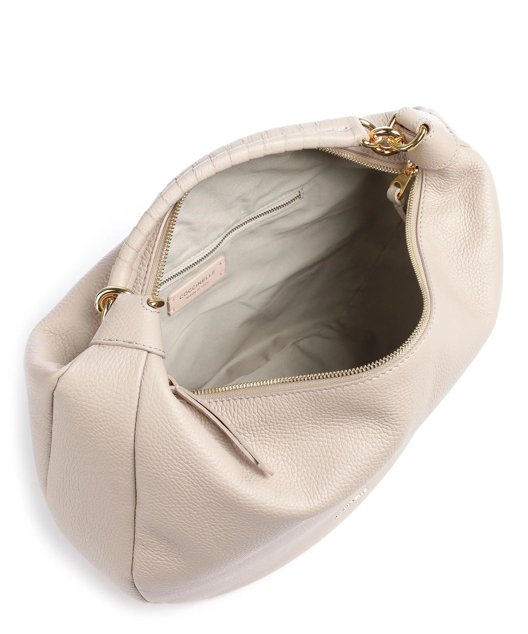  Coccinelle Maelody Borsa hobo pelle granulata powder  