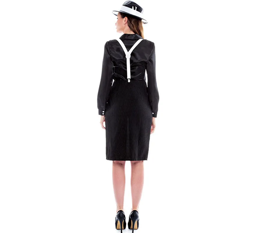 Costume da gangster boss mafioso per donna
