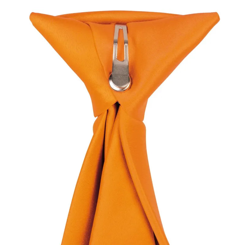 CRAVATTA SATINATA CON CLIP