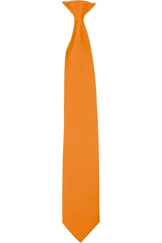 CRAVATTA SATINATA CON CLIP