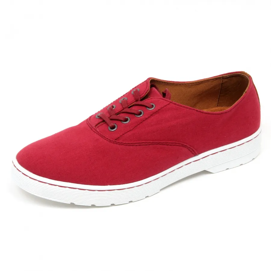 D1936 scarpa uomo DR. MARTENS LAKEWOOD scarpe rosso shoe man
