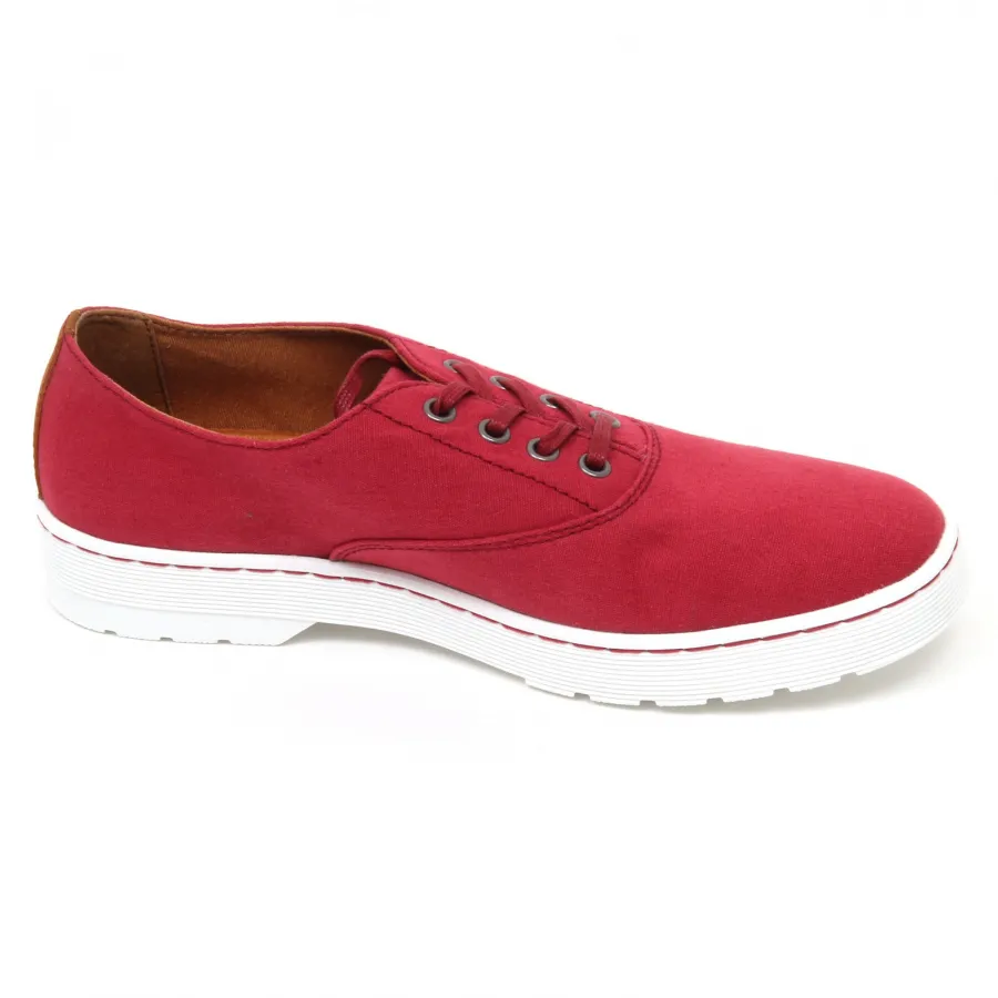 D1936 scarpa uomo DR. MARTENS LAKEWOOD scarpe rosso shoe man