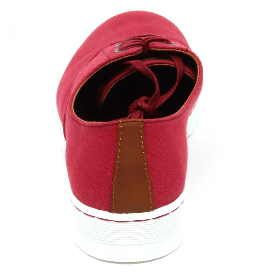 D1936 scarpa uomo DR. MARTENS LAKEWOOD scarpe rosso shoe man