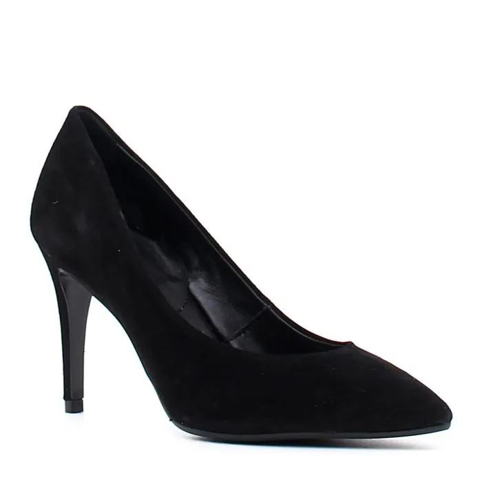 DECOLLETTE IN CAMOSCIO  TACCO 90 MM NERO