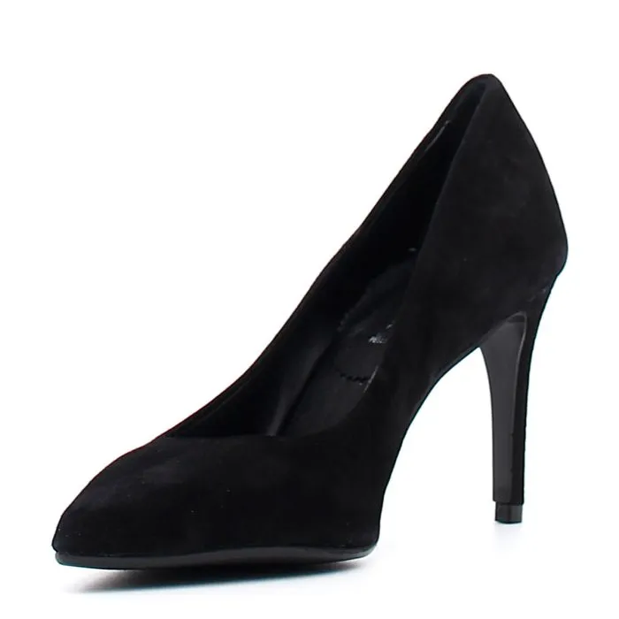 DECOLLETTE IN CAMOSCIO  TACCO 90 MM NERO