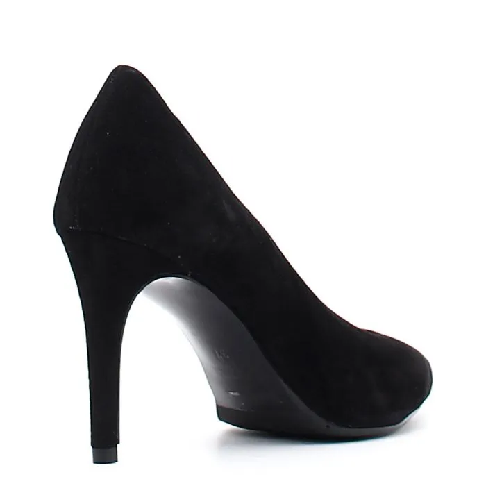 DECOLLETTE IN CAMOSCIO  TACCO 90 MM NERO
