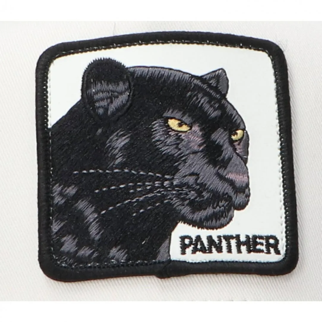 DROP CANVAS ANIMAL CAP Bianco panther