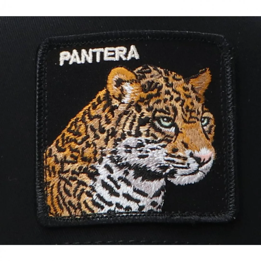 DROP CANVAS ANIMAL CAP Nero Pantera