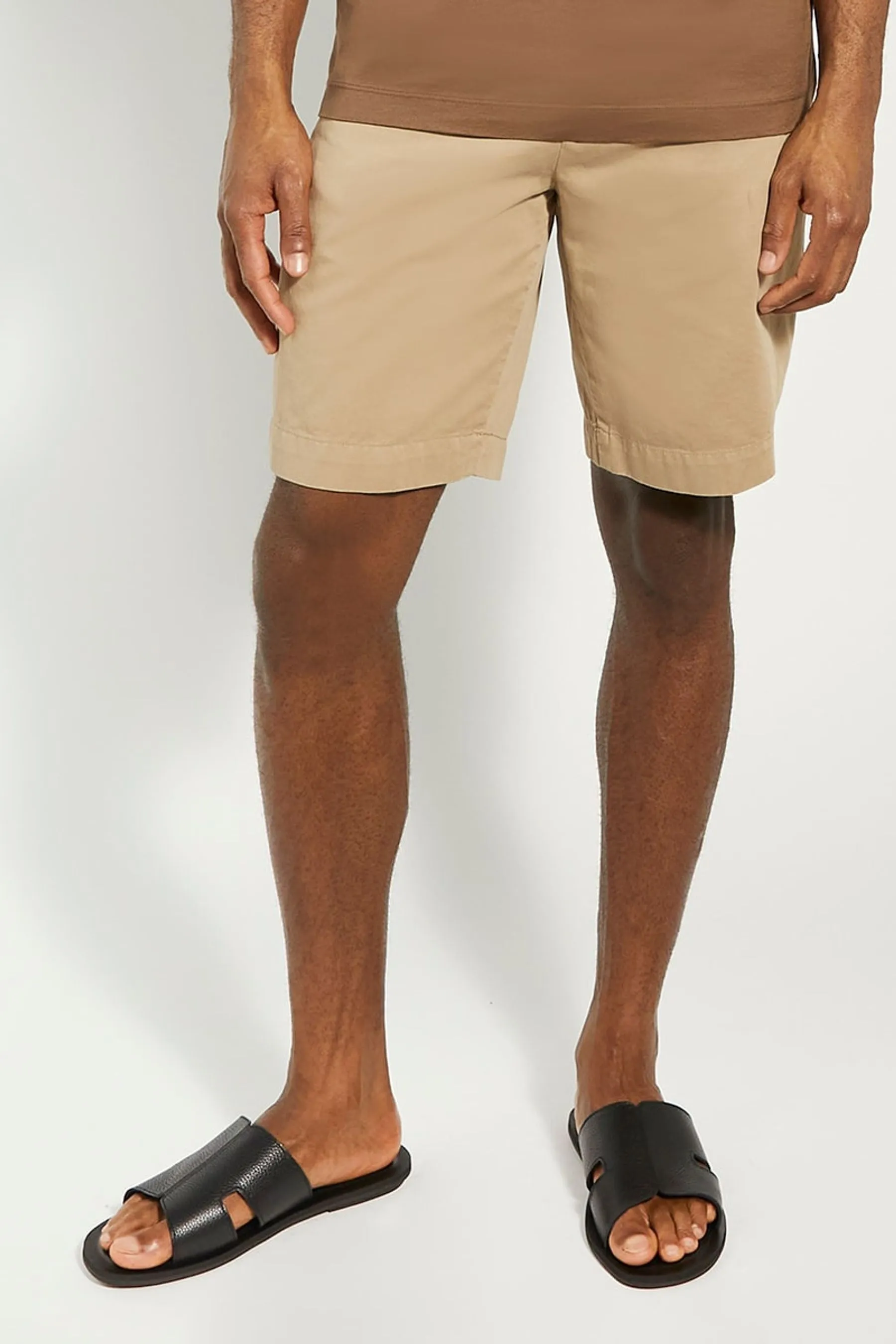 Dune London - Sandali piatta in pelle inizialmente tumbled