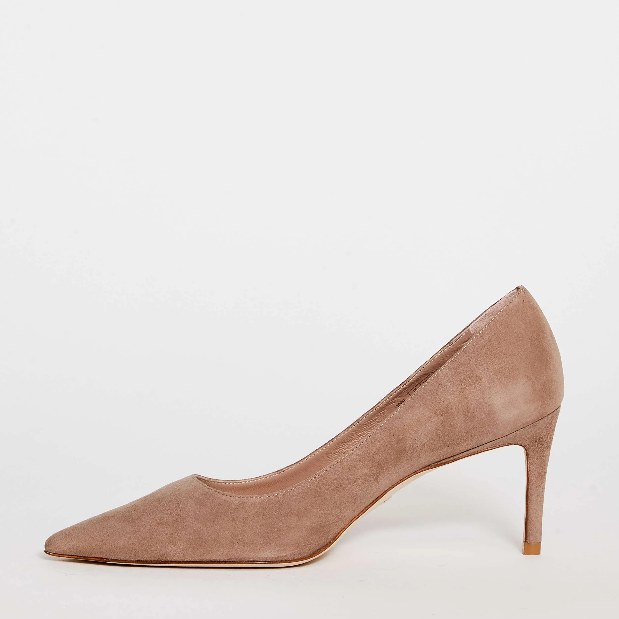 Décolleté in pelle scamosciata