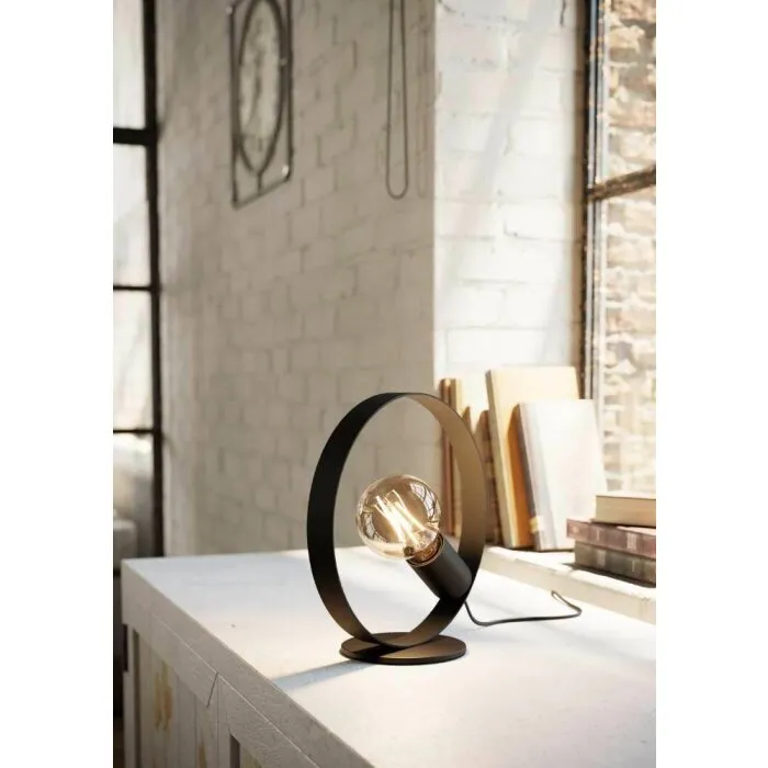 Eglo-Leuchten FRIJOLAS Lampada da tavolo Nero, 1-Luce