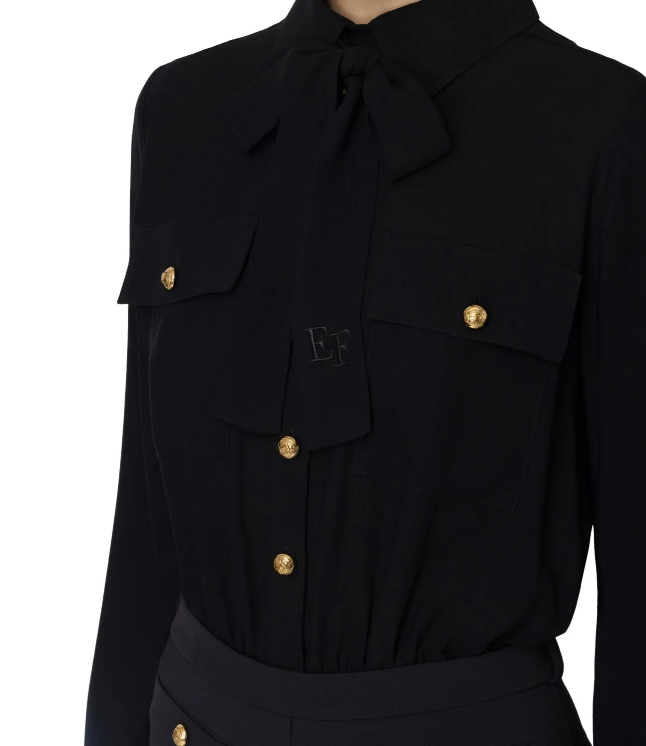 Elisabetta Franchi tuta nera donna
