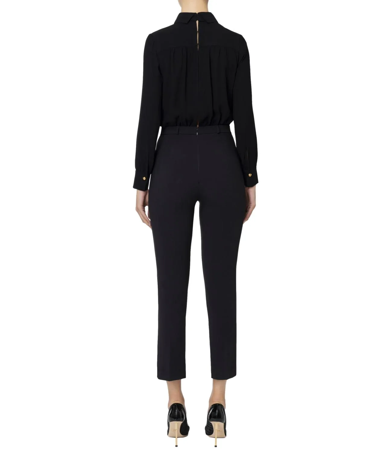 Elisabetta Franchi tuta nera donna