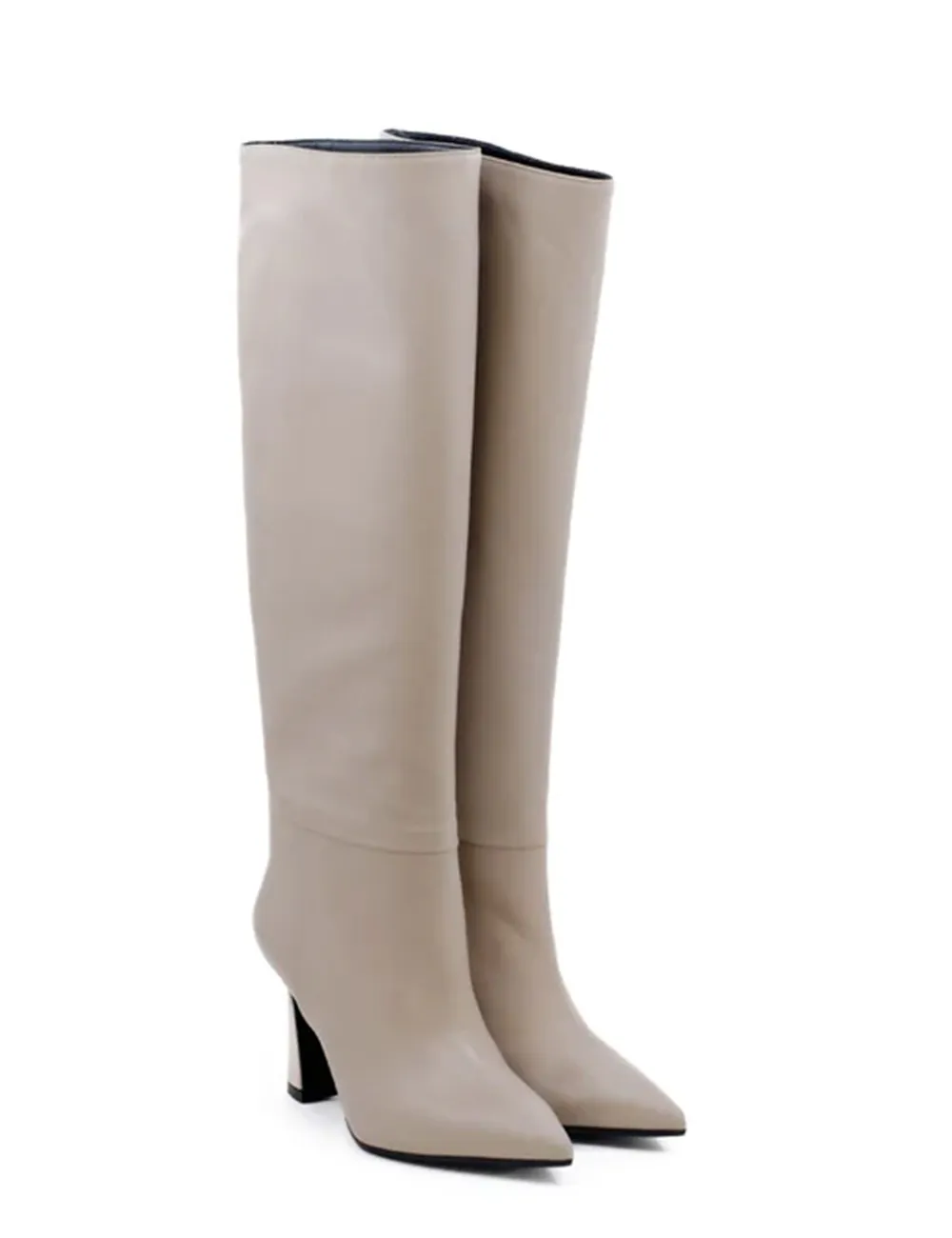 Evaluna     Stivali Tacco alto in pelle Beige