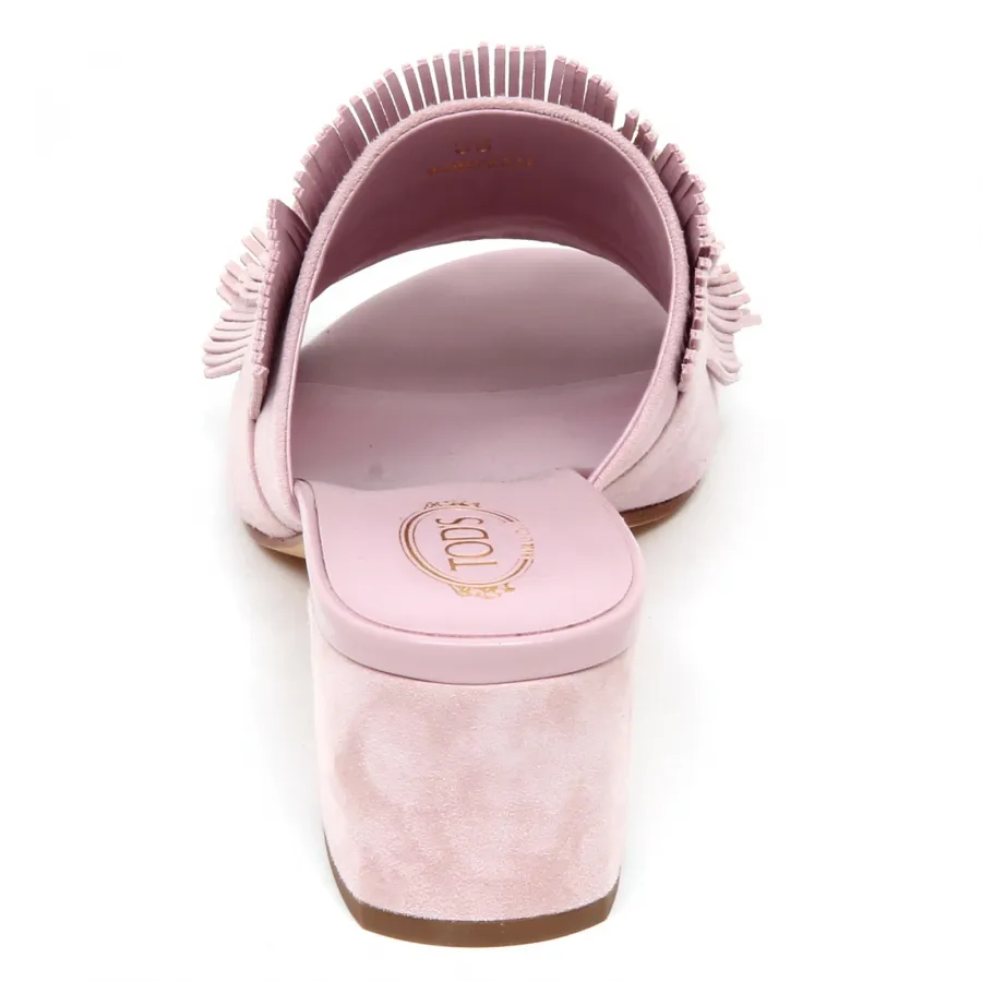 F0442 sandalo donna light pink TOD’S scarpe suede shoe sandal woman