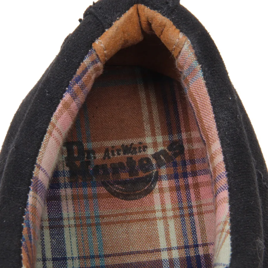 F5850 (NO BOX) scarpa donna black tissue DR. MARTENS scarpe shoe woman