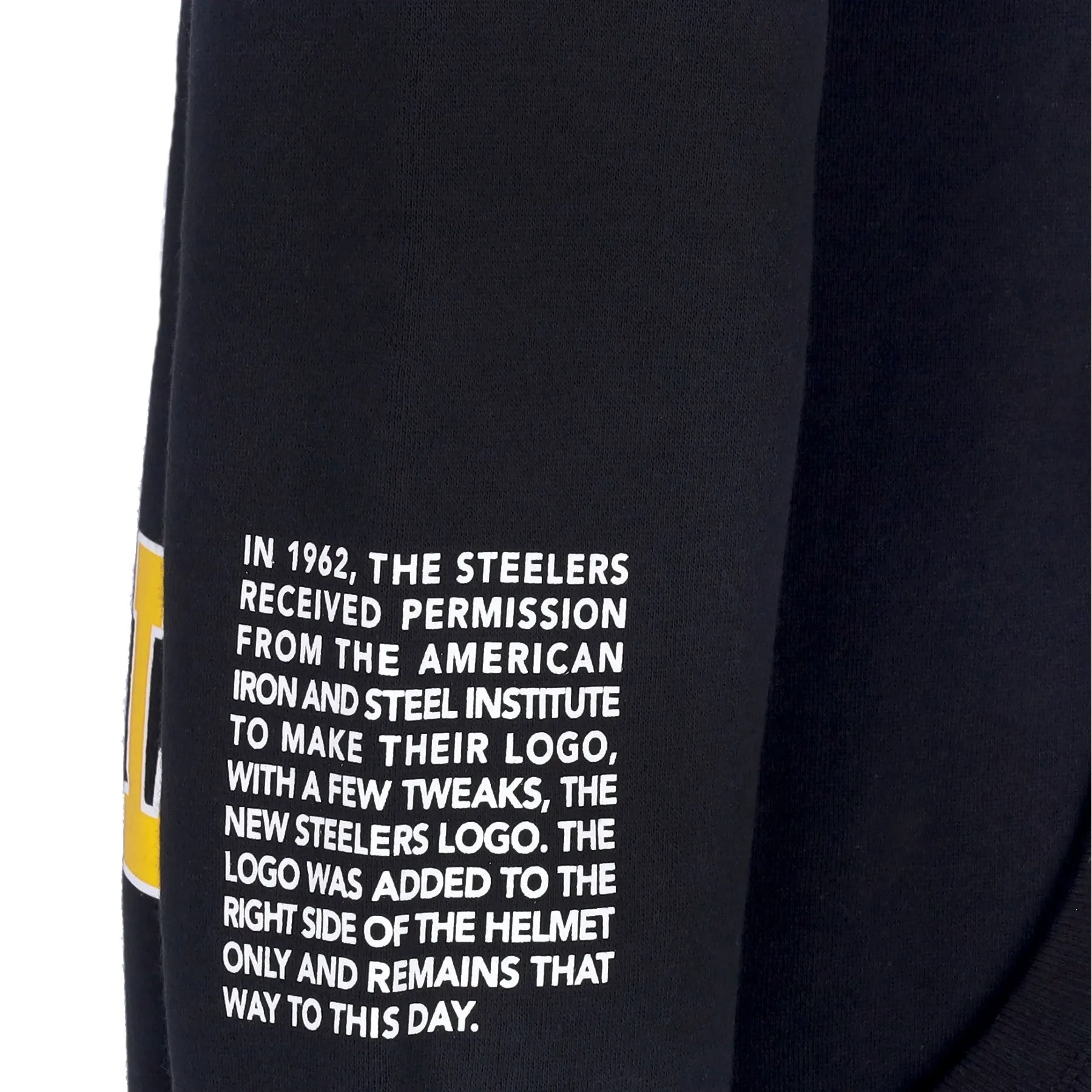 Felpa Cappuccio Uomo Nfl Team Origins Fleece Hoodie Pitste Black