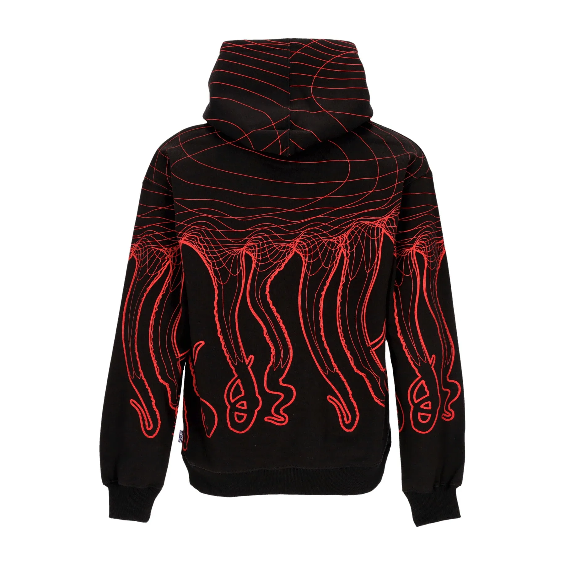 Felpa Leggera Cappuccio Uomo Evangelion 02 Flowing Octopus Hoodie Black